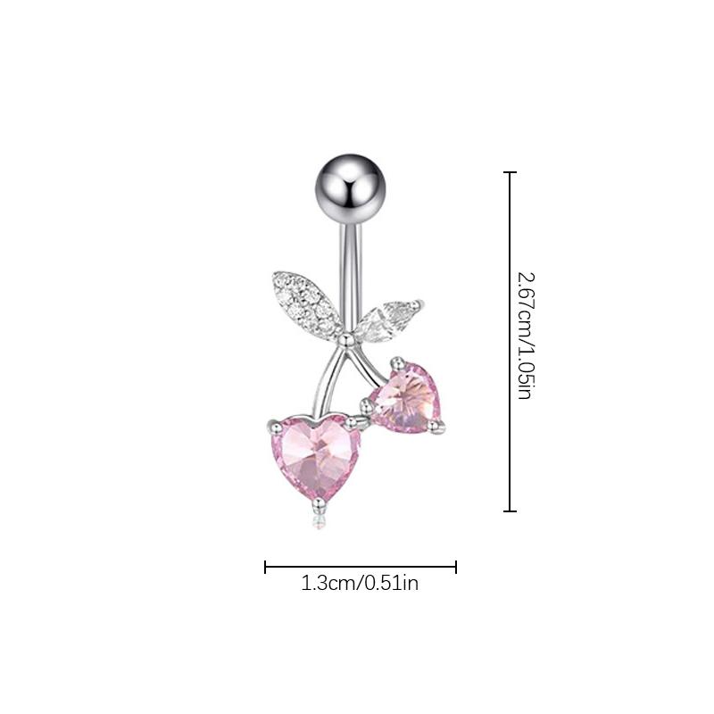 Módní přívěsek ve tvaru motýla a srdce, nerezový kroužek na piercing pupíku pro ženy a dívky, sexy tělové šperky, doplňky, dárky