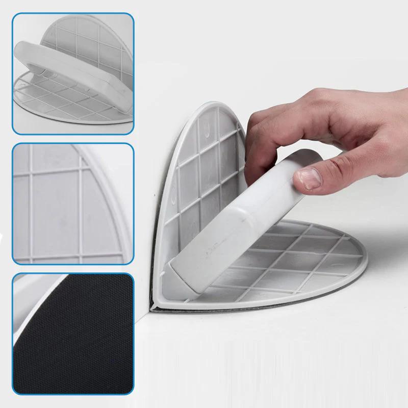 Multifunctional Semi-Circular Angle Sanding Sandpaper Tool  Self-adhesive 90 Degree Plastics Boards Sanding Tool for Drywall