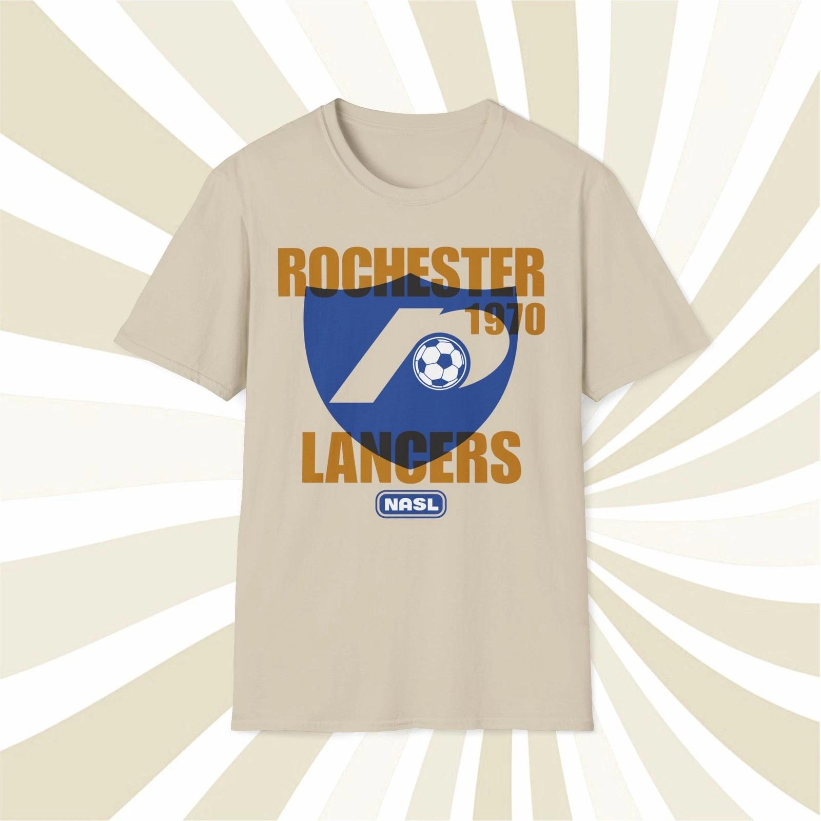 Men s and Women s T-shirts Rochester Lancers 1970 NASL Vintage Offset Printed Soccer T-Shirt S