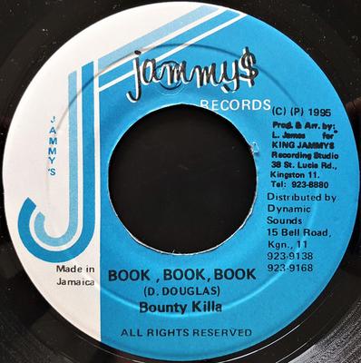 7 inch Plaat BOUNTY KILLER - Boek, Boek, Boek GEEN Jammy's Records 1995 Jamaica Reggae, Ska & Dub Gebruikt