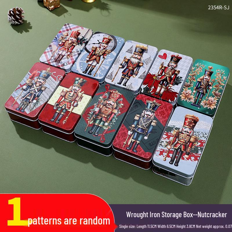 Mini Cute Cookie Candy Storage Tin with Lid for Hairpins, Earrings, or Small Items