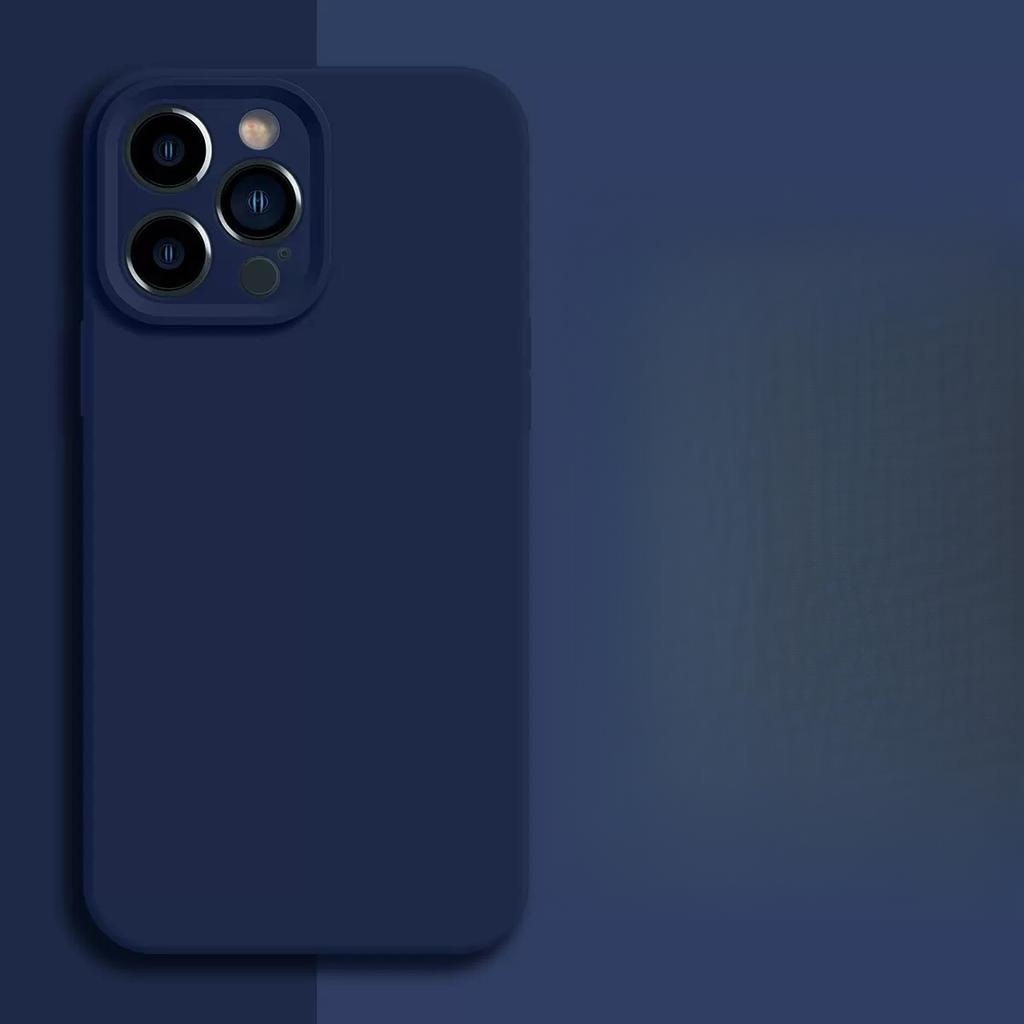 Suitable for Apple 16 Liquid Silicone Mobile Phone Case Iphone15promax All-inclusive Grooved Lens 13 Protection Case