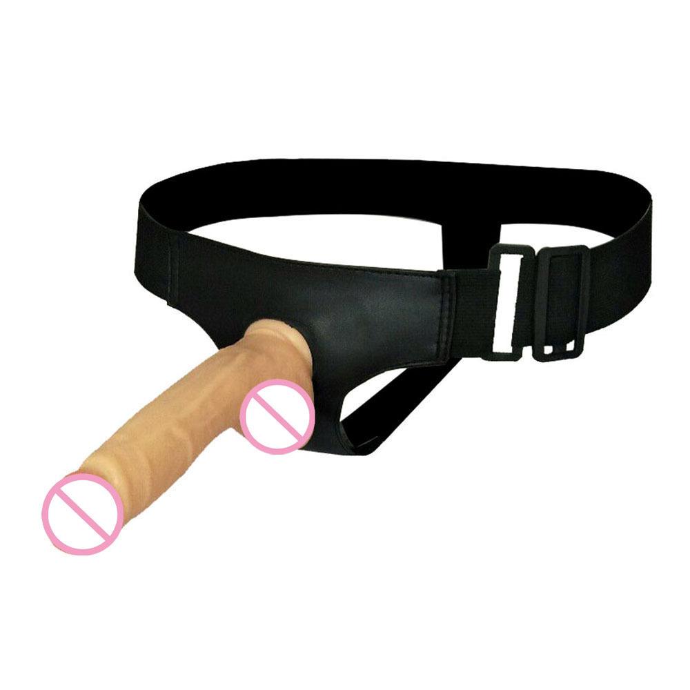 Pulling Pants Penis  Masturbator  4-ring Wearing Leather Pants Sexual Products