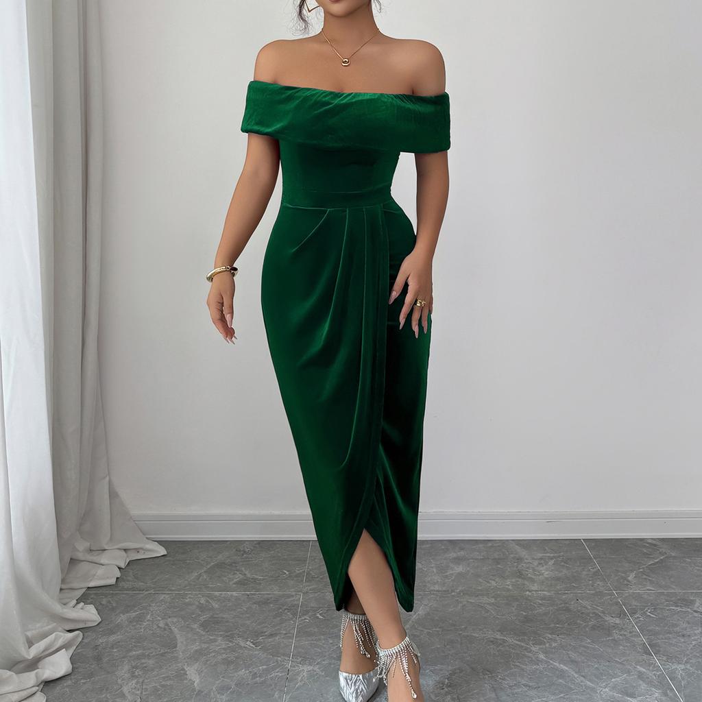 Modisches und elegantes trägerloses langes Kleid für Damen