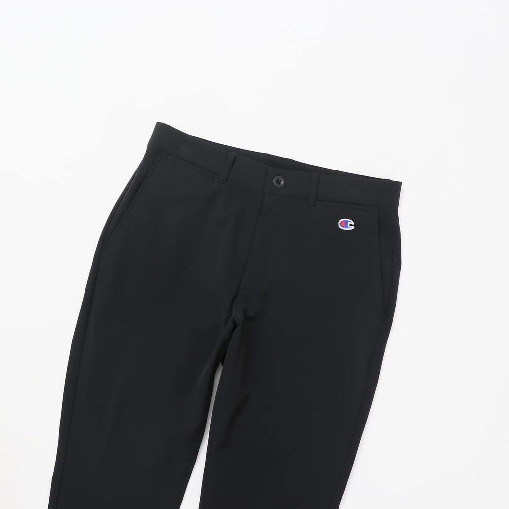 Champion Water One Point Long Black C3-YG207 Pants, Stretch, Thermal, Repellent, Windproof, Logo, Pants, Men's Golf,