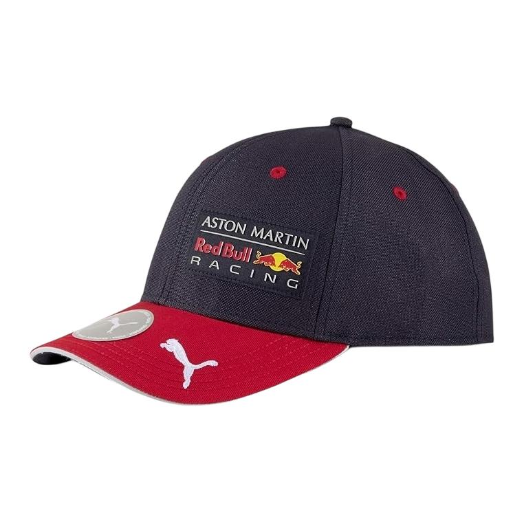 PUMA Synthetic Baseball Caps Men s Black/Red 022606-01 F