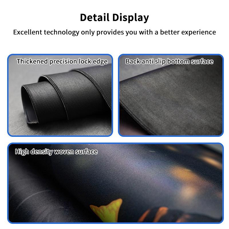 Large Size Gaming Mouse Pad Non-Slip Rubber Pc Desk Mat Keyboard Pad Computer Desk Pad Laptop Mouse Mat For Office Gaming