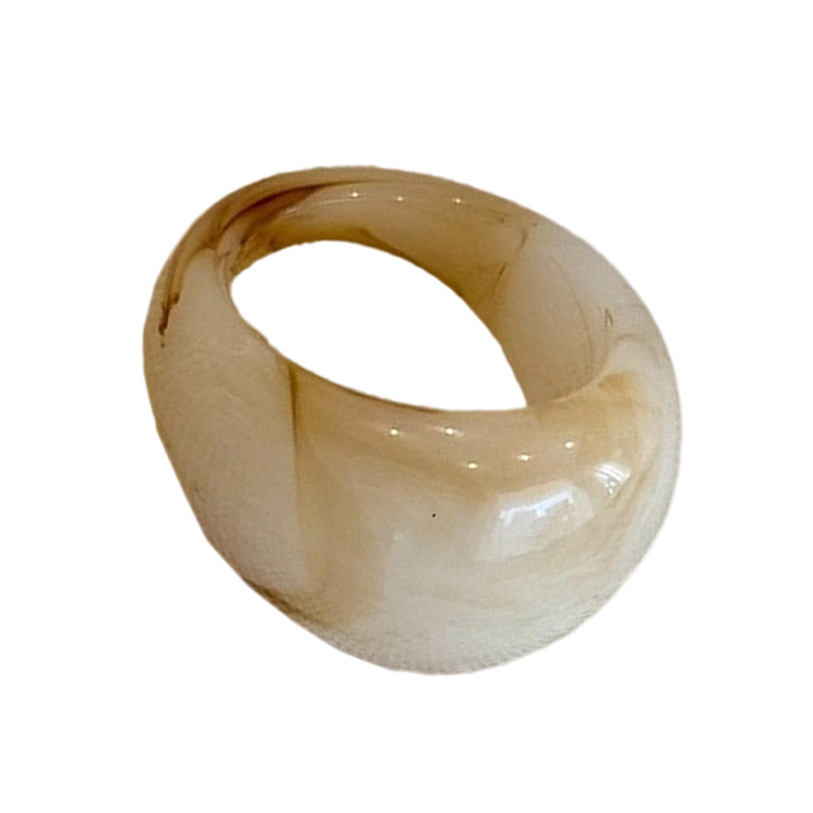 

Массивные разноцветные кольца-купола из смолы, штабелируемые, широкие кольца на пальцы, ювелирные изделия, коллекция художественных колец из смолы для женщин 1