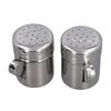 2PCS Stainless Steel Salt & Peppers Set Professional S Shape P Shape Seasoning Bottle with Handle Dishwasher Safe