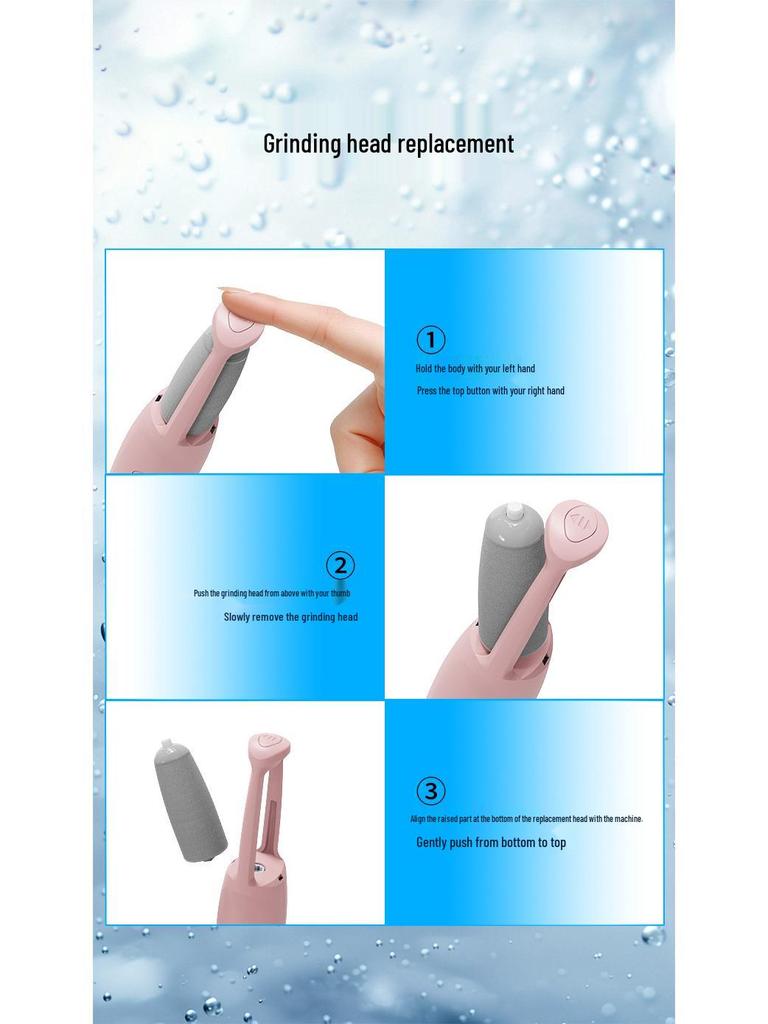 Electric Pedicure Device: German Foot Grinder for Removing Dead Skin, Calluses, and Cuticle Care for Beautiful Feet