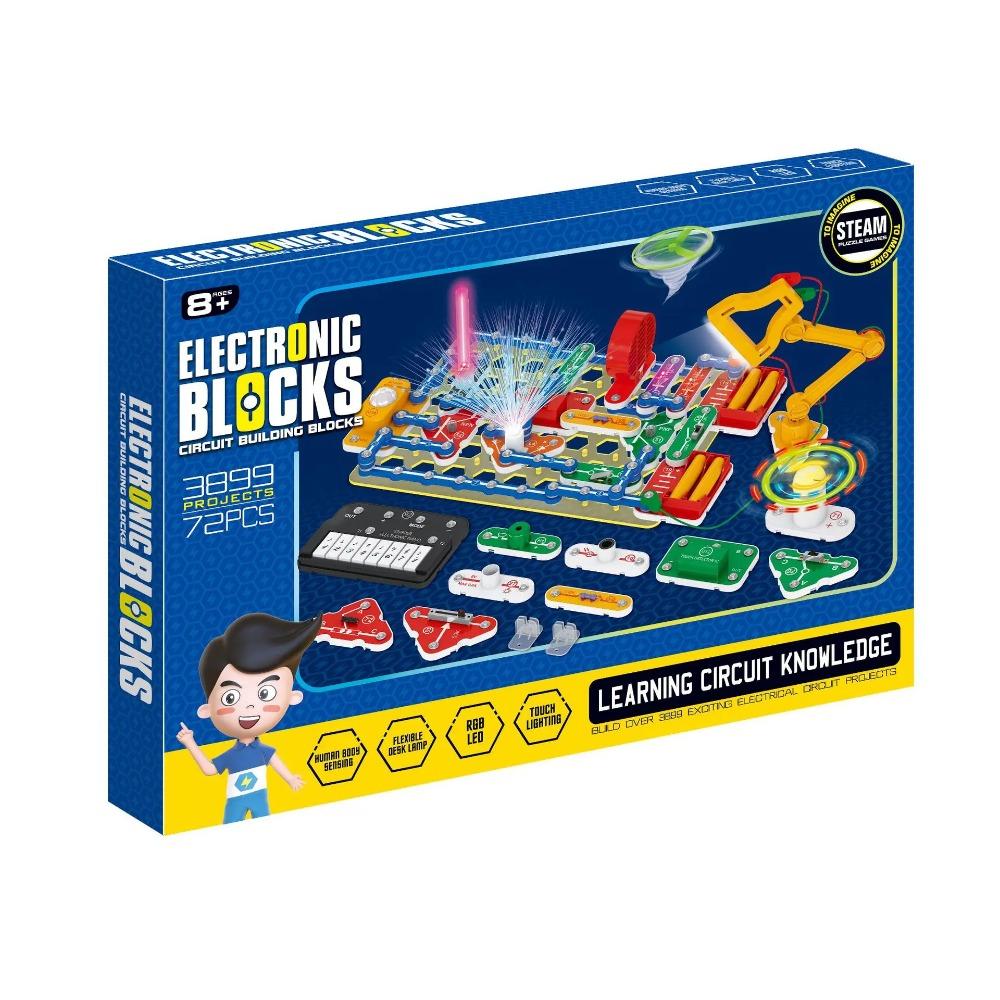 ANU Nuovo Circuito Blocco Elettronico Esperimento Scientifico Educativo Giocattoli Assemblati per Bambini Esplorazione Elettronica 8+