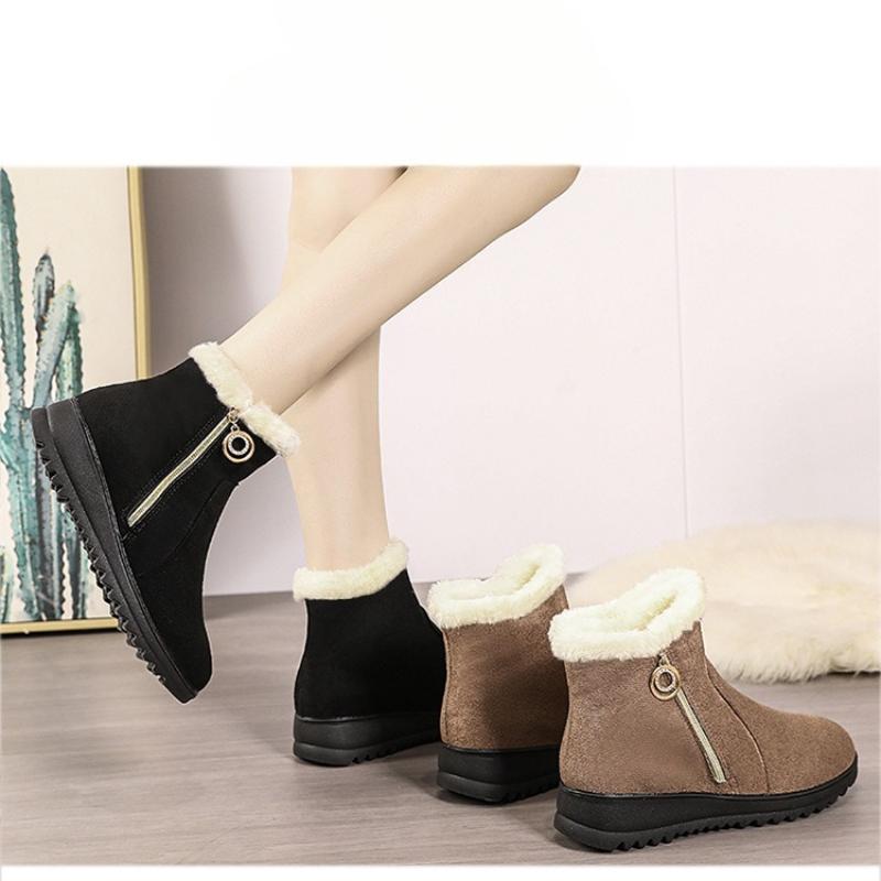Women Snow Boots  New Winter Fashion Versatile Bottom Warm Cotton Shoes Women Outdoor Short Boots Fashion Warm Women Shoes