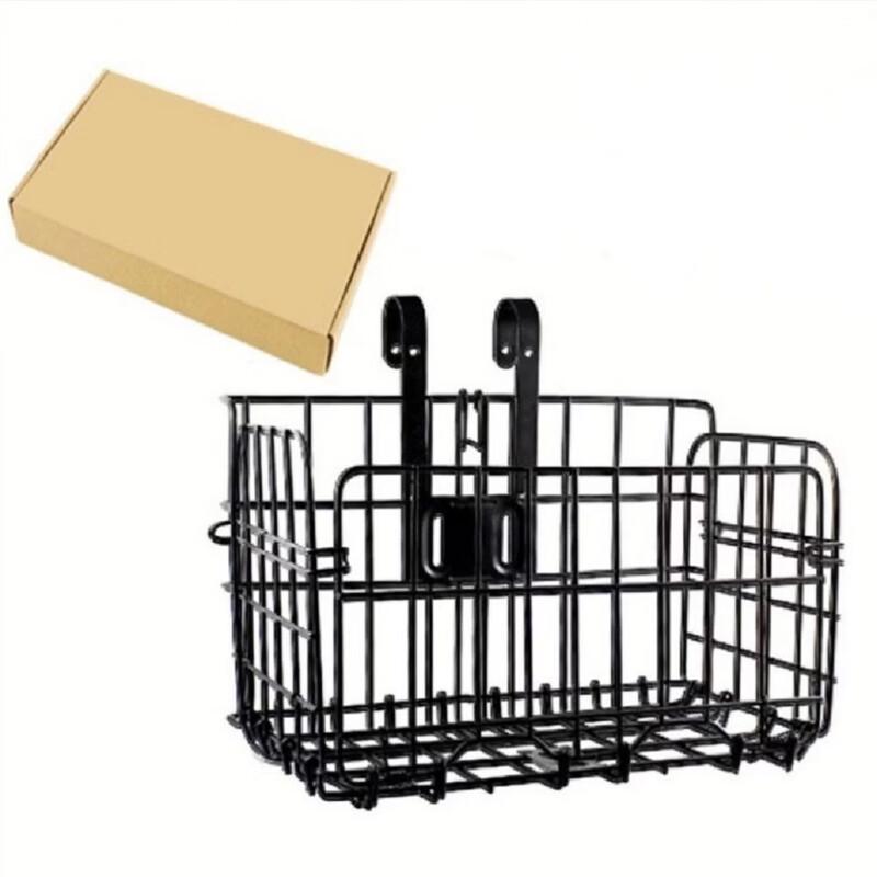 Lishi Mountain Bike Rear Basket with Liner and Adjustable Height
