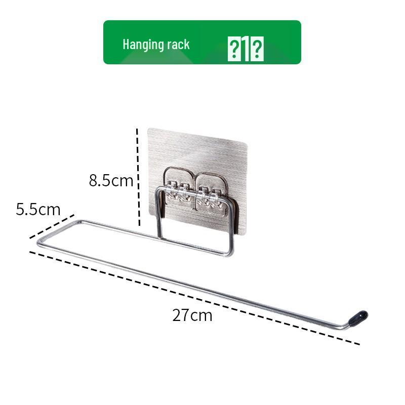 Punch-Free Disposable Dishcloth & Paper Towel Holder for Kitchen