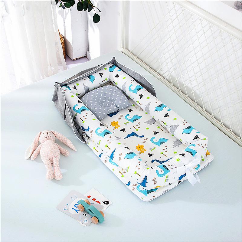 Portable bed-in-bed baby crib foldable newborn bed removable bionic anti-pressure bb bed-in-bed