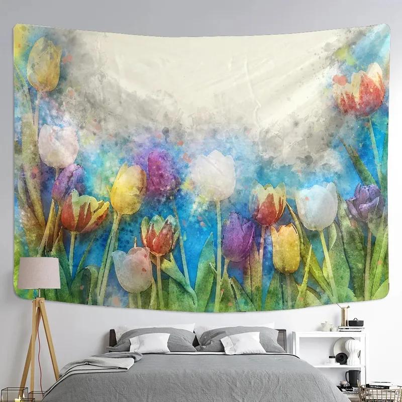 Животное Акварельная живопись Декоративный гобелен Офис Гостиная Украшение Дома Настенный — фото 9