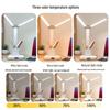 Oeny Multifunctional Desk Lamp with Clock, Pen Holder, and 3-Color Dimming