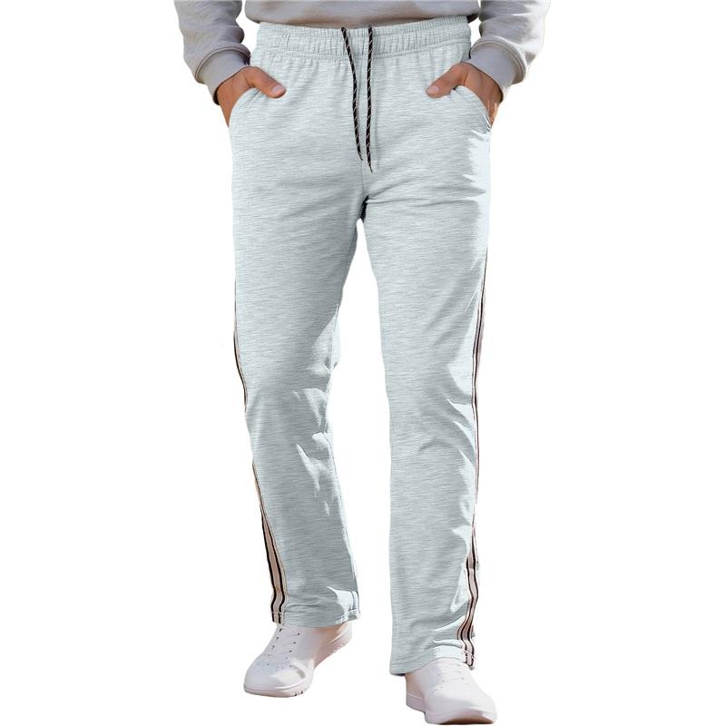 Pantaloni da Ginnastica a Strisce da Uomo Estivi Casual Gamba Dritta Pantaloni Atletici Vita Elastica Jogger