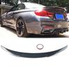 M4 Style Carbon Fiber Look Rear Trunk Spoiler For BMW 4 Series F33 Convertible 2014-2020 ABS Plastic Rear Tail Spoiler Wings