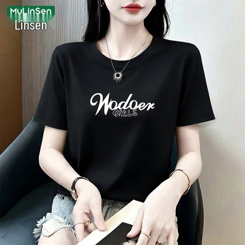 MULINSEN Women s Pure Cotton Short Sleeve T-Shirt 2XL