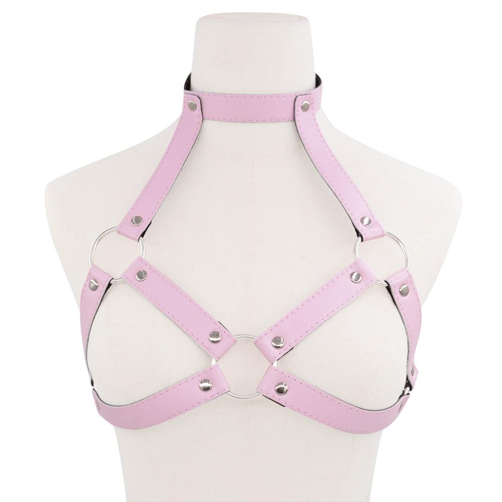 European and American Sexy Leather Clothing Women's Bondage and Discipline Clothes Adult Women Wear Nightclub Bar Performance Props