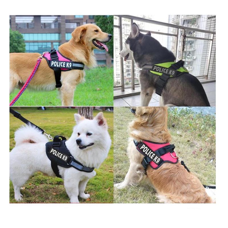 Köpek Koşum K9 Yelek Profesyonel Polis K9 Evcil Hayvan Koşum