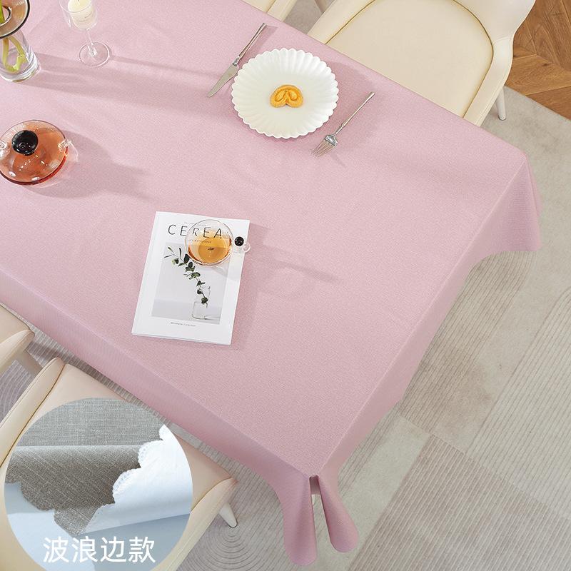 Household Dining Table Mat Waterproof And Oil-Proof Leave-In Tablecloth Kitchen Stall Non-Slip Dining Table Cloth Premium Feeling Table Mat