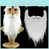 Christmas Santa Costume Accessories With White Faux Beard And Eyebrows For Holiday Party Decor
