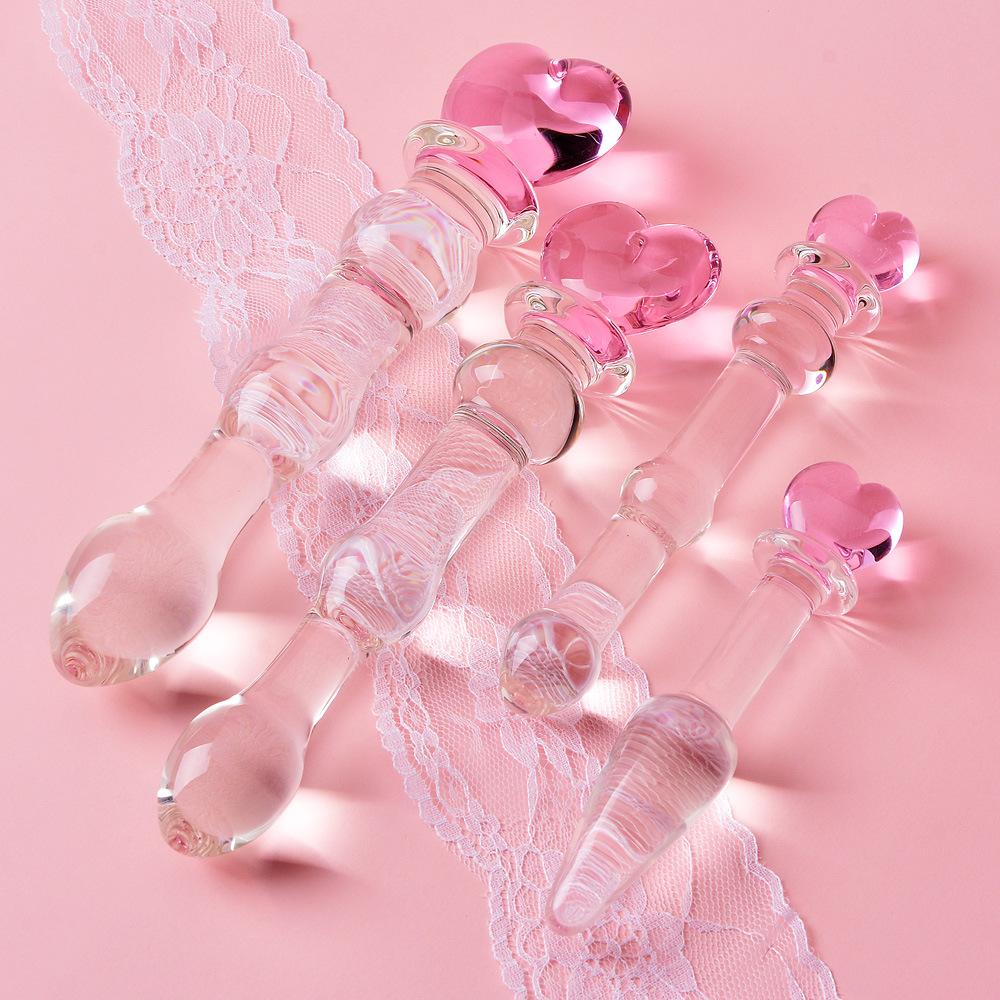 New Design Glass Anal Plug Sex Toy for Women Anal Beads Butt Plug Innovative Sex Products