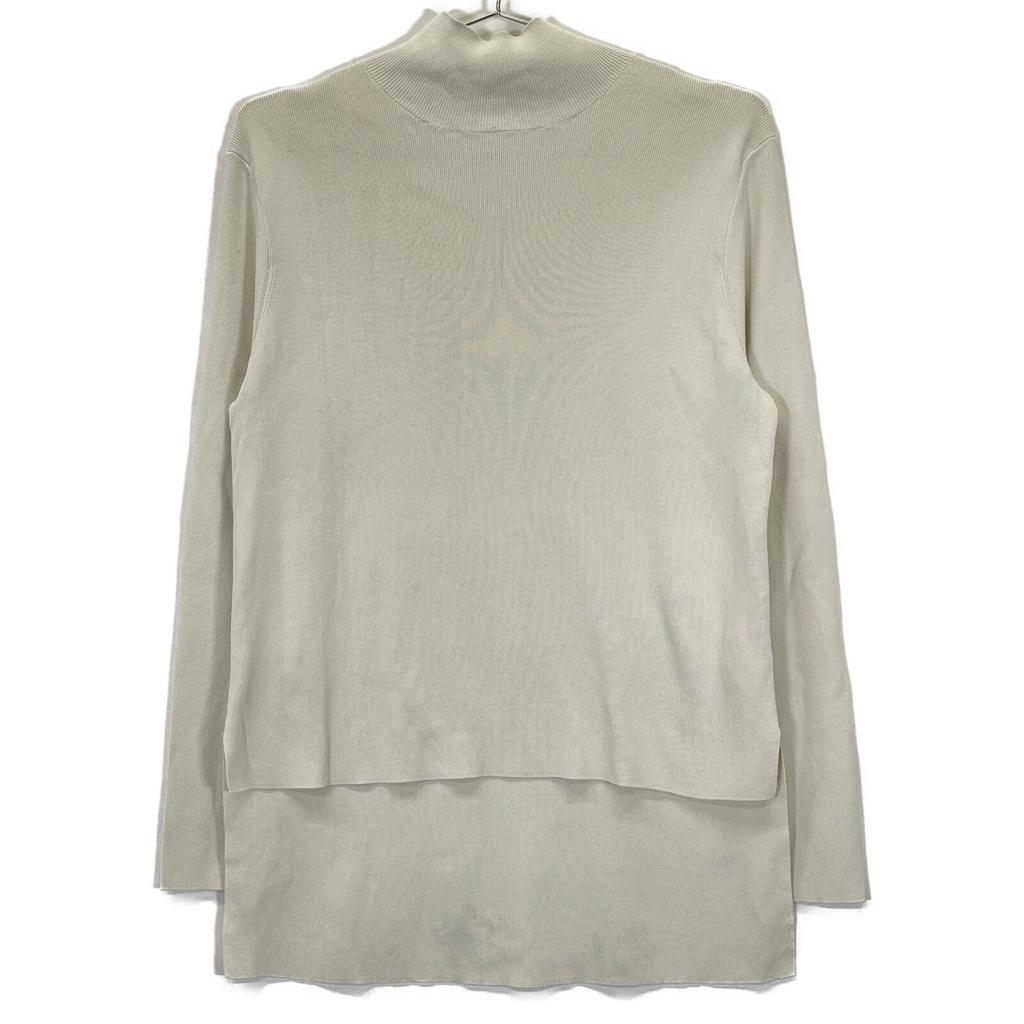 ADORE 24 Year Old 531-4270925 Ecru Rayon Blend Mock Neck Clear Dry Knit tops 38 EcruUsed