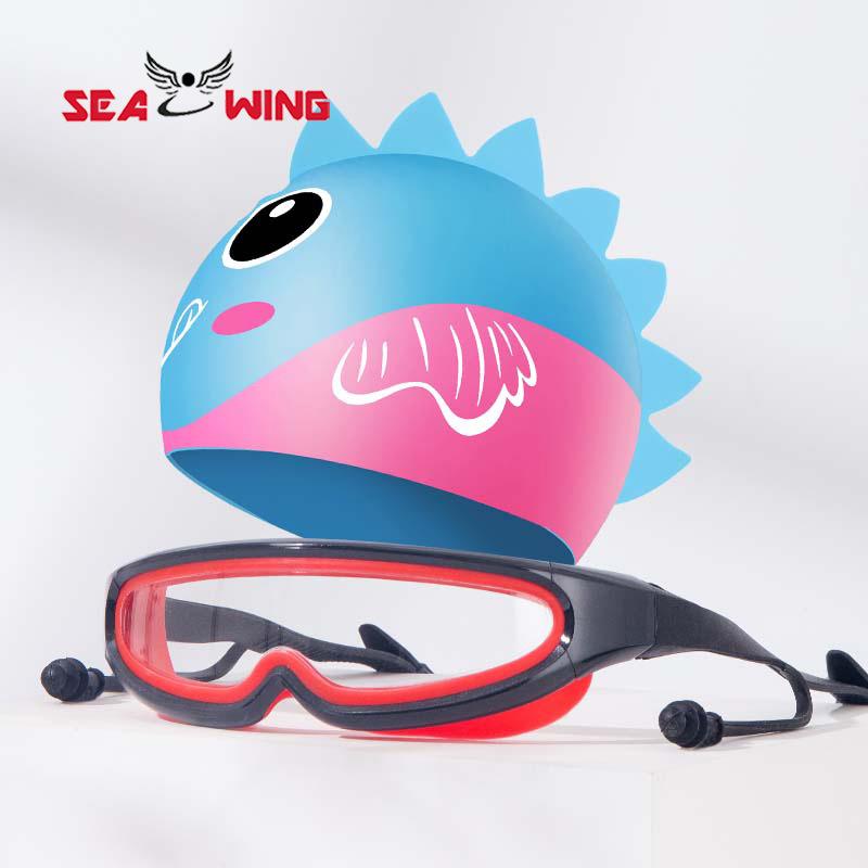 Large-Frame High-Definition With Integrated Earplugs Kids. Anti-fog Spray Original Mini Polarized Swimming Goggles Custom Screen