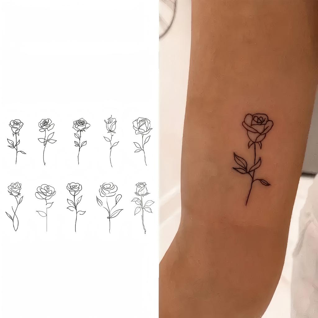 1 Hoja Mariposa Gato Ballena Tatuajes Temporales Para Mujeres Dedo Cuello, Pegatinas de Tatuaje Falso Larga Duración Realista Tatuaje Uso Diario