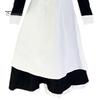 1 Set Maid Cosplay Dress Set Includes Apron Headband Bow And Socks Unisex A-Line Calf-Length Contrast Color Ruffle Dress Parties Photography Servant