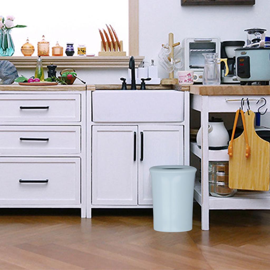 1:6   Trash Can Model  ature Simple   Decorative PVC Small Garbage Can
