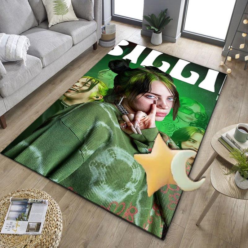 Bi-llie music Artwork Office Rug Chair Mat, Game Carpet, Suitable for Front Door, Bedroom, Living Room, Desk, Holiday Gift