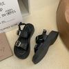 Sandals women's new summer Internet celebrity student retro original style platform muffin shoes tide