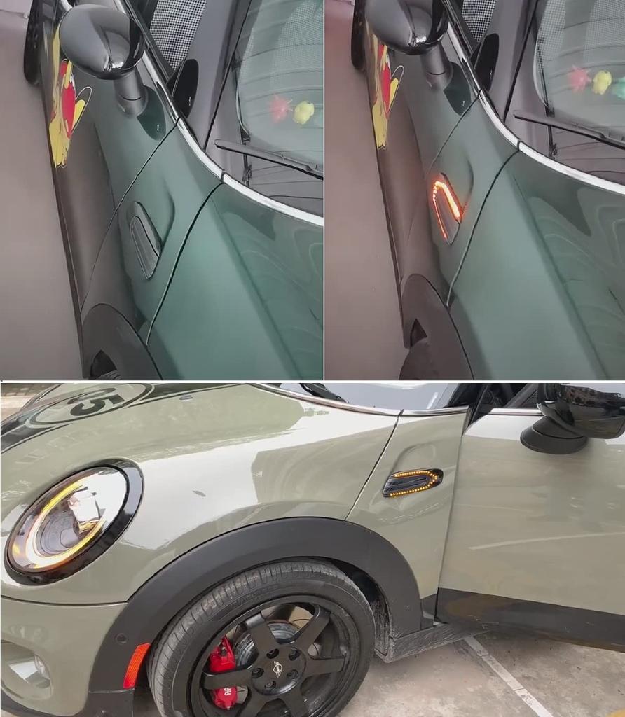 Clignotants séquentiels à LED latéraux de type défilant, LED dynamiques haute luminosité, annulateur, BMW Mini Clubman F55 Hardtop F56 Hatchback F57 Intégré