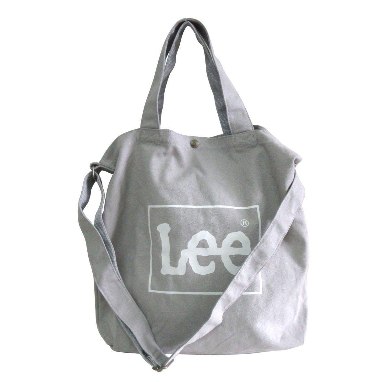 

Tote Shoulder Bag Canvas Logo Gray [Lee] 2-way