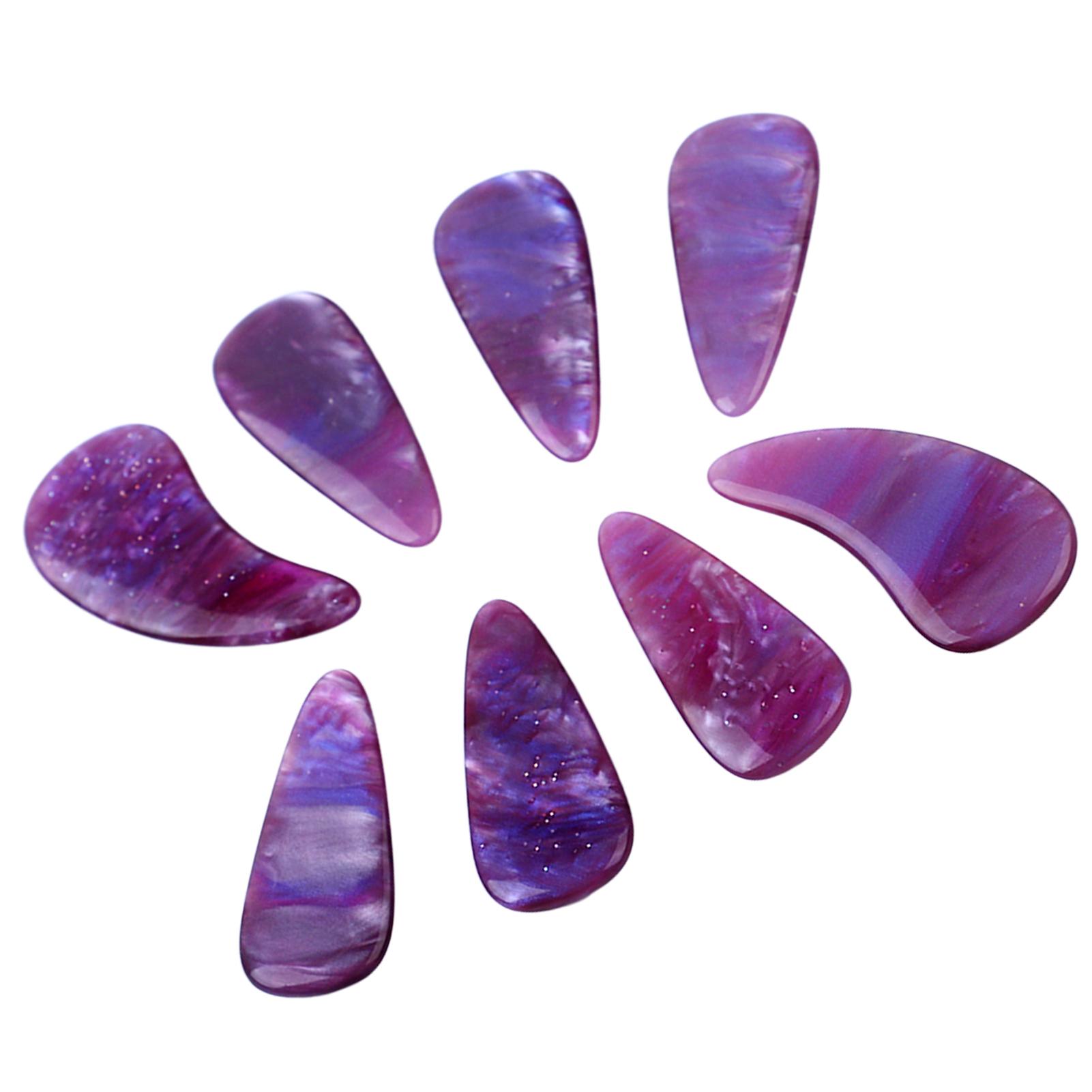 

8 шт. накладки на пальцы для гучжэнга, силиконовый полимер, деликатный, гладкий внешний вид, эластичные, профессиональные накладки для ногтей для гучжэнга, молочные