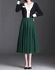 Korean High-Waist Mid-Length Tulle A-Line Skirt - Spring/Summer Pleated Mesh Design