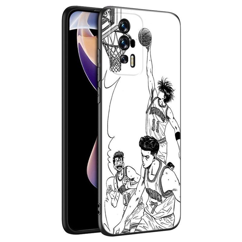 Anime Slam Dunk Black Silicone Phone Case For Xiaomi Redmi 7A 8A 9A 10A 11A 9C 10C 12C 13C 11 Prime A1 A2 Plus 12 4G Note 9T 12R