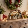 Christmas Carved Wooden Figurine Tabletop Decor for Holiday Home