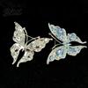 Long-lasting Brooch Women Butterfly Shape Dazzling Rhinestone Inlays Suit Lapel