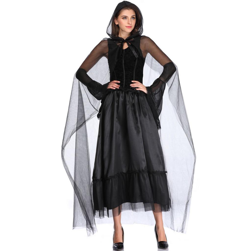 Plus Size Hellside Bride, Halloween Witch Costume, Playing Vampire Witch Costume Wizard Costume