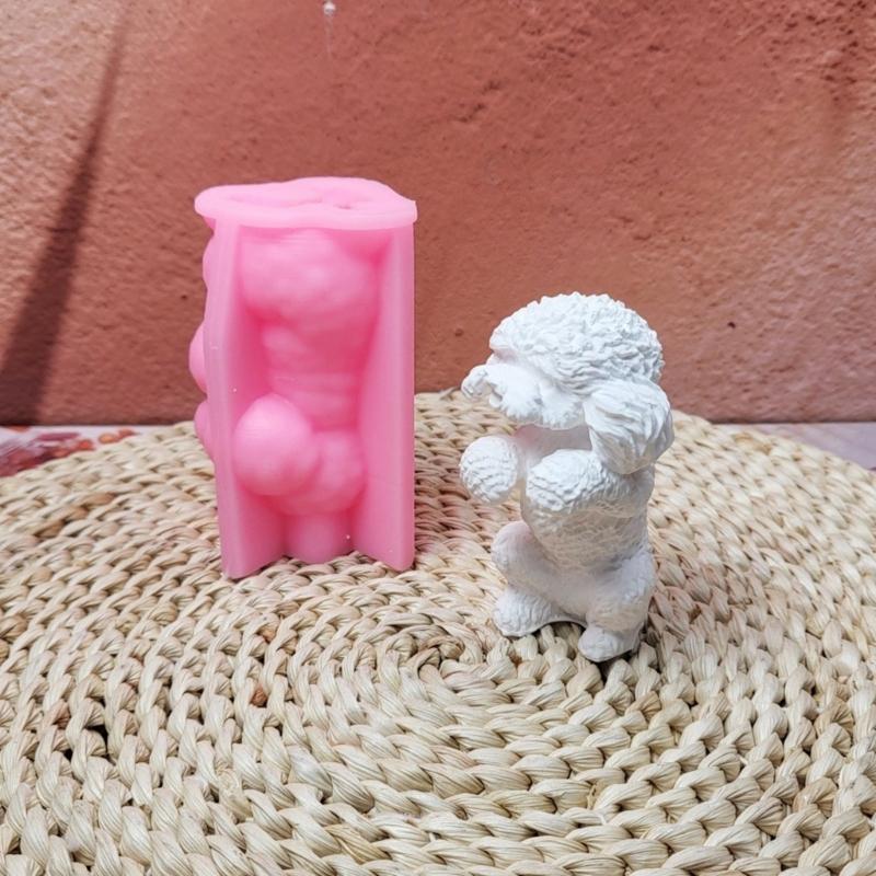 3D Bear Candle Molds Casting Molds Plasters Molds Animal Silicone Mould Ornament Molds Castings Molds Epoxy Resin Molds