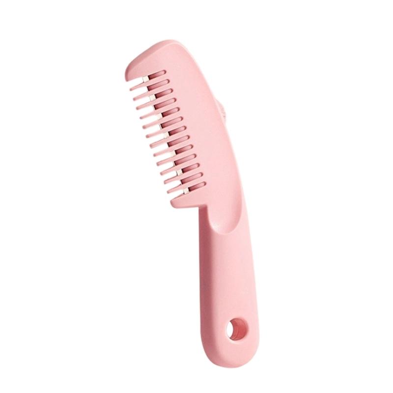 

Ergonomic Hair Trimming Comb Perfect Hair Trimmer For Thinning And Styling At Home Lightweight ABS and Safety рожевий