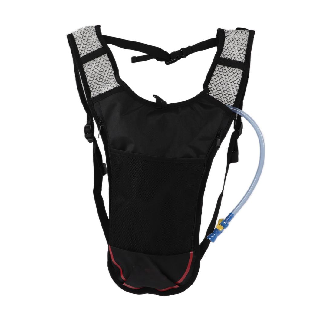 Hydration Pack Lightweight Breathable Multifunctional Water Backpack with 2L Water Bag Straw for Running Hiking Cycling