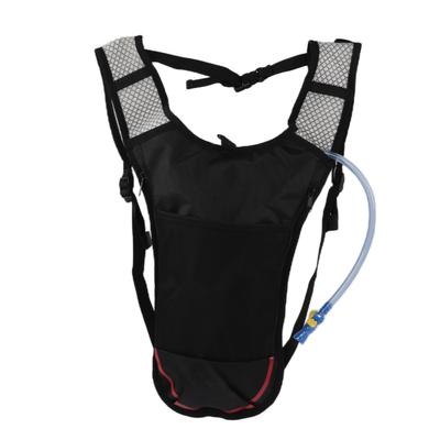 Mochila de Hidratação Leve Respirável Multifuncional Mochila de Água com Bolsa de Água de 2L Canudo para Corrida Caminhada Ciclismo
