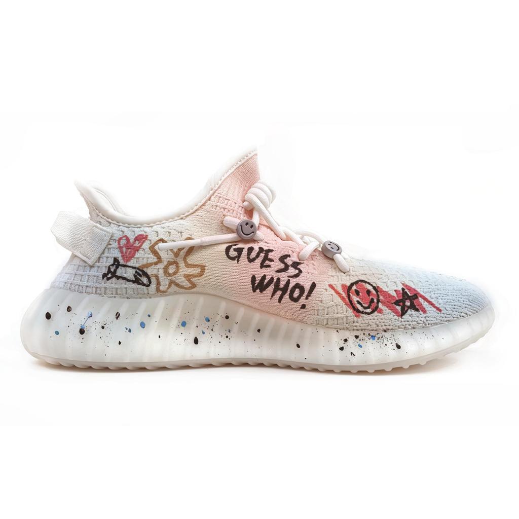 adidas Originali Yeezy Boost 350 V2 Tessuto Basse Casual Unisex Bianco HQ6316(team516-)