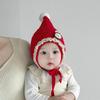 5 Colors Winter Baby Girls Hat Cute Ear Protection Cap for Infant Warm Knitted Beanie Hats Kids Lovely Pixie Cap 6-24M